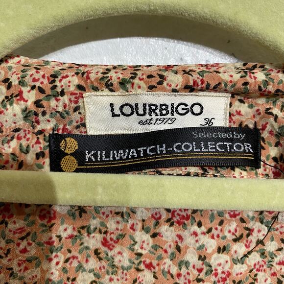 Lourbigo 36 Floral Button Down Blouse Sz L - Picture 5 of 10